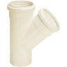 Junção Y 40mm 1.1-2 Esgoto Branco Conexão Tubos Tee - Krona - 2