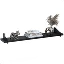 Ver imagem 5 de 4 Prateleiras Suspensa Estilo Industrial Madeira 60cm Fs Pp:preto