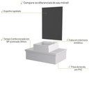 Ver imagem 4 de Conjunto Bancada C-cuba Q355 e Espelheira Metrópole 601 Perffect Acetinado Branco Chess