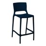Banqueta Alta Cozinha Azul Marinho Empilhável Urano em Polipropileno Acrilys - 1