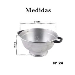 Escorredor de alumínio verduras macarrão resistente cozinha - 3