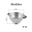 Ver imagem 3 de Escorredor de Alumínio Verduras Macarrão Resistente Cozinha