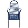 Cadeira Infantil de Varanda / Área Luxo de Cordinha / Fio PVC Azul - 2