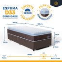 Ver imagem 5 de Cama Box com Colchão de Espuma D33 Pillow Top Comfort Luxo Solteiro 88cm