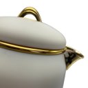Ver imagem 5 de Garrafa Térmica Branca com Dourado 700ml 24x18x14cm