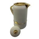 Ver imagem 3 de Garrafa Térmica Branca com Dourado 700ml 24x18x14cm
