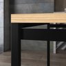 Mesa para 4 Lugares Retangular Sala de Jantar Cozinha Industrial Metal Madeira 160x90cm - 3