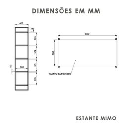 Estante Branca 2 Gavetas Aço E Madeira Estilo Industrial Vazada Linda Assimétrica Multiuso - 7