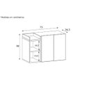 Ver imagem 4 de Gabinete Suspenso para Banheiro 2 Portas Bart Estilare