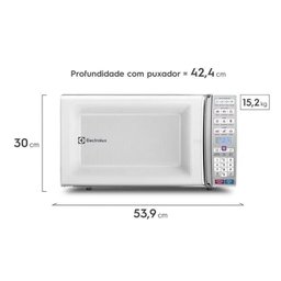 Microondas 34 Litros 127/60hz Branco Meo44 Electrolux - 6 Microondas 34 Litros 127/60hz Branco Meo44 Electrolux - 6