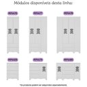Ver imagem 6 de Cômoda Infantil 125cm 2 Portas com Vidro e 4 Gavetas Ternura Multimóveis Mp4480 Branco