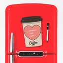 Ver imagem 1 de Lousa Magnética Imã Coffee Tacolado 29,7 X 21cm + Caneta