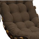 Ver imagem 5 de Poltrona Costela Adão Madeira Sala Quarto Recepção Escritório Decorativa Veludo Marrom