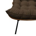 Ver imagem 3 de Poltrona Costela Adão Madeira Sala Quarto Recepção Escritório Decorativa Veludo Marrom