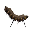 Ver imagem 6 de Poltrona Costela Adão Madeira Sala Quarto Recepção Escritório Decorativa Veludo Marrom