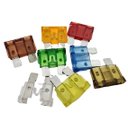 Ver imagem 2 de Kit Fusivel Lâmina Automotivo com 100 Pçs de 5a À 40 Ampers