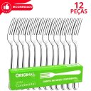 Ver imagem 6 de Jogo Garfo Faca Colher Inox 48 Peças Garfo Faca Colher Restaurante Bufffet Premium Original Line