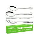 Ver imagem 4 de Jogo Garfo Faca Colher Inox 48 Peças Garfo Faca Colher Restaurante Bufffet Premium Original Line