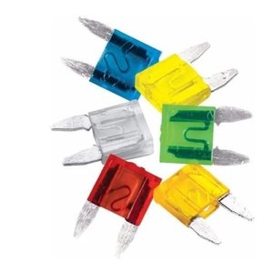Kit Fusivel Mini Automotivo Com 100 Pçs De 5A à 30 Ampers