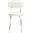 Ver imagem 6 de Kit 08 Cadeiras Decorativas Estofada Sala Jantar Barcelona Arena L02 Facto Branco - Lyam