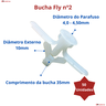 Bucha para Gesso Fly Nº2 (4 A 16mm) - Kit com 50 - 5