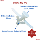 Ver imagem 5 de Bucha para Gesso Fly Nº2 (4 a 16mm) - Kit com 50