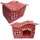Ver imagem 2 de Casinha Cachorro Pequeno Casa Toca Pet Luxo Rose Love