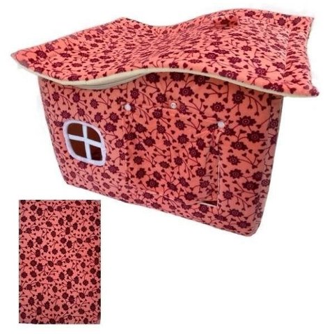 Casinha Cachorro Pequeno Casa Toca Pet Luxo Rose Love