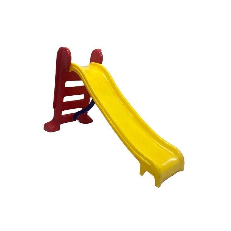 Escorregador Infantil Plástico - Médio 3 Degraus Amarelo com Laranja