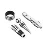 Kit Vinho Saca Rolha Bico Direcionador Salva Gotas Tampa Aço Inox Garrafa Dosador Decanter Aerador - 2