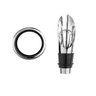 Kit Vinho Saca Rolha Bico Direcionador Salva Gotas Tampa Aço Inox Garrafa Dosador Decanter Aerador - 5