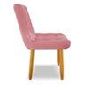 Cadeira de Jantar Eames Estofada Suede Rosa - Montanaris Decor MD MONTANARIS DECOR - 4