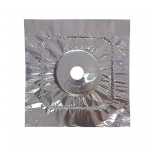 Protetor Forrar Fogão Alumínio 12 Unidades Boca Individual 27x27cm Proteger Manter Limpo Cozinha