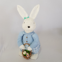 Ver imagem 5 de Coelha Páscoa Rústico Fios Sisal Branco