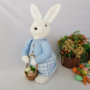 Ver imagem 2 de Coelha Páscoa Rústico Fios Sisal Branco