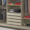 Ver imagem 3 de Guarda-Roupa Casal com Espelho 3 Portas de Correr 4 Gavetas 1902E1 