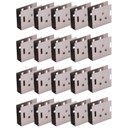 Ver imagem 1 de Kit 20 Porta Guardanapos de Mesa Aço Inox Domama Restaurante Lancheria Café Organização