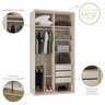 Guarda Roupa Casal Modulado 100% Mdf com 2 Espelhos Reflecta 2 Portas de Correr 3 Gavetas de 1,20m V - 3