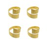 Kit 4 Anel Para Guardanapo Argola Aro Mesa Jantar Restaurante Cozinha Dourado - 1