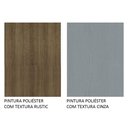 Ver imagem 3 de Paneleiro Armário de Cozinha 60 cm 3 Portas Rustic/Cinza Agata Madesa