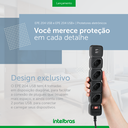 Ver imagem 7 de Filtro De Linha Protetor Eletronico Regua Extensão Eletrica EPE 204 USB Intelbras 4 Tomadas 2 Usb Pr