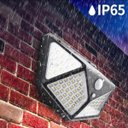 Ver imagem 3 de Super Arandela 100 Led Solar Luminária Parede Sensor de Presença Externo Ip66 6500k