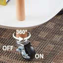 Ver imagem 5 de Mesa Auxiliar Lateral Madeira Carrinho Organizador Multiuso 2 Prateleiras Sacada Churrasqueira Sala