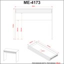 Ver imagem 7 de Mesa Escrivaninha Escritório 90x45x74,5cm com Gaveta Me4173 Amêndoa Tecnomobili