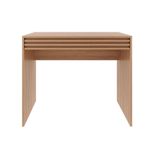 Mesa Escrivaninha Escritório 90x45x74,5cm com Gaveta Me4173 Amêndoa Tecnomobili