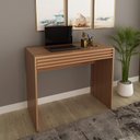 Ver imagem 2 de Mesa Escrivaninha Escritório 90x45x74,5cm com Gaveta Me4173 Amêndoa Tecnomobili