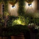 Ver imagem 6 de Kit 2 Super Arandelas 100 Led Solar Luminária Parede Sensor de Presença Externo Ip66 6500k