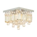 Ver imagem 1 de Luminária Ambar Plafon de Cristal Legitimo Painel de 25x25cm