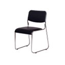 Ver imagem 1 de Cadeira de Escritório Interlocutor Dakar Preta Base Fixa Cromada