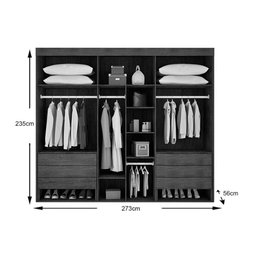 Guarda Roupa Casal 6 Portas e 6 Gavetas Pernambuco Naturale - Rufato - 3 Guarda Roupa Casal 6 Portas e 6 Gavetas Pernambuco Naturale - Rufato - 3